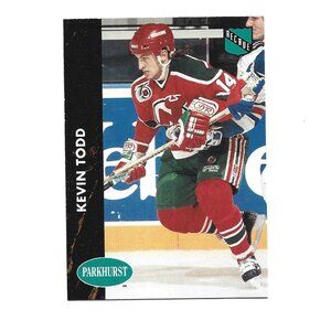 1992 French Parkhurst Kevin Todd New Jersey Devils Rookie Hockey Card [h34]